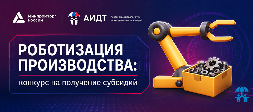 Производителям детских товаров предлагают оценить потребность в роботизации и складской автоматизации