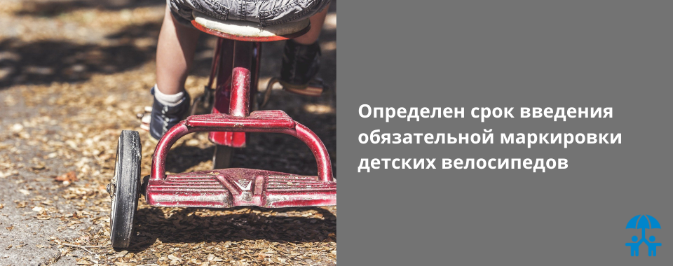 Определен срок введения обязательной маркировки детских велосипедов