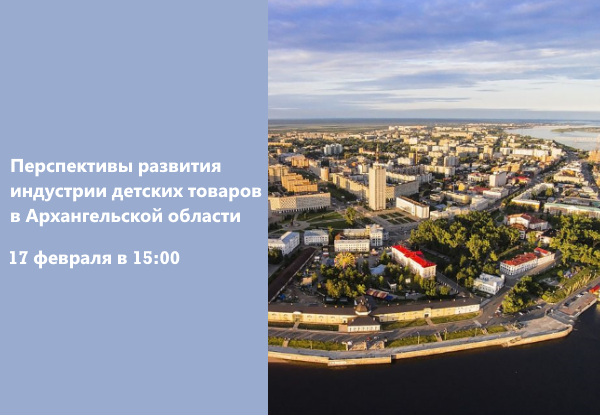 Онлайн-совещание «Перспективы развития индустрии детских товаров в Архангельской области»