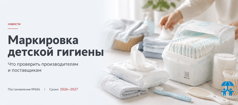 Маркировка санитарно-гигиенических товаров: какие изменения затронут продукцию для детей