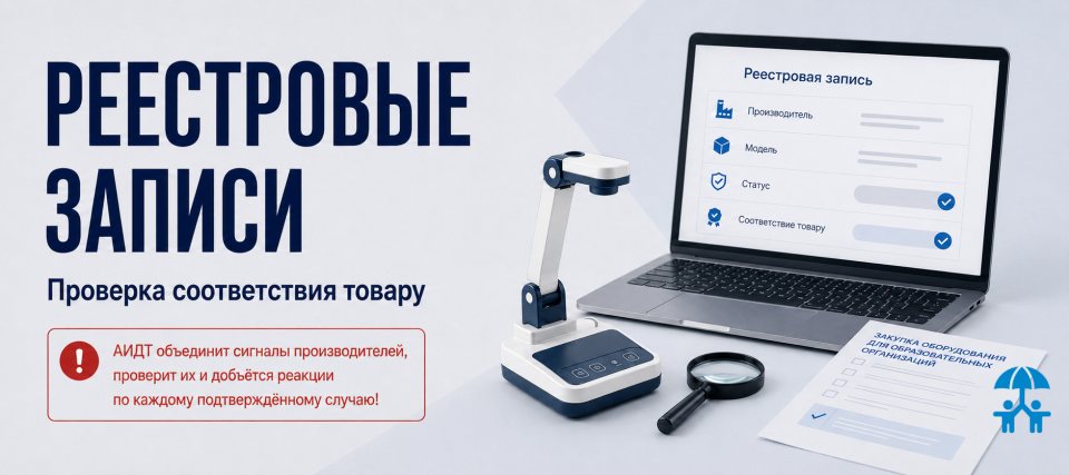 АИДТ проверит использование реестровых записей Минпромторга при закупках учебного оборудования