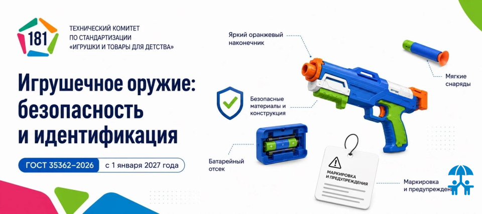 Игрушечное оружие получило отдельные требования безопасности
