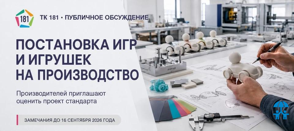 Производителей приглашают оценить проект стандарта по постановке игр и игрушек на производство