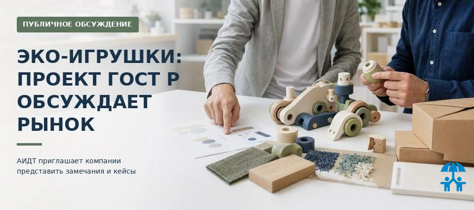Проект ГОСТ Р на игрушки из экологичных материалов вынесен на публичное обсуждение
