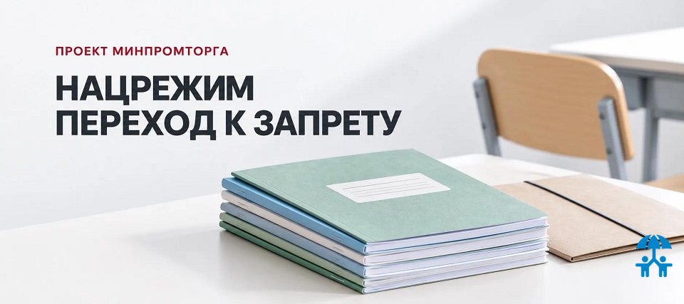 Минпромторг предложил перевести школьные тетради, часть детской мебели и подгузники в режим запрета при закупках