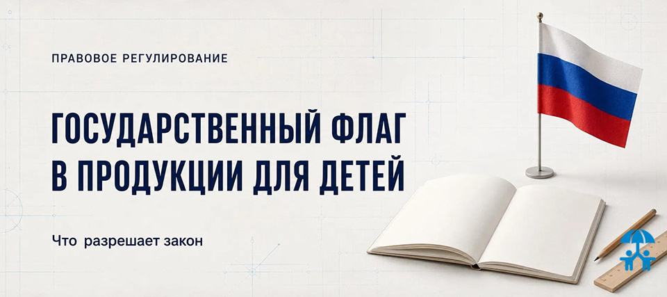 Государственный флаг в продукции для детей: что разрешает закон и что важно учесть производителю