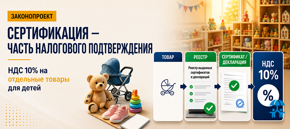 Сертификация становится частью налогового подтверждения: Госдума приняла законопроект о НДС 10% на товары для детей