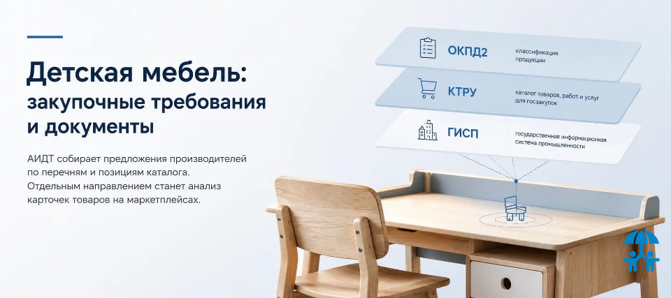 АИДТ собирает предложения по закупочным требованиям к детской и школьной мебели
