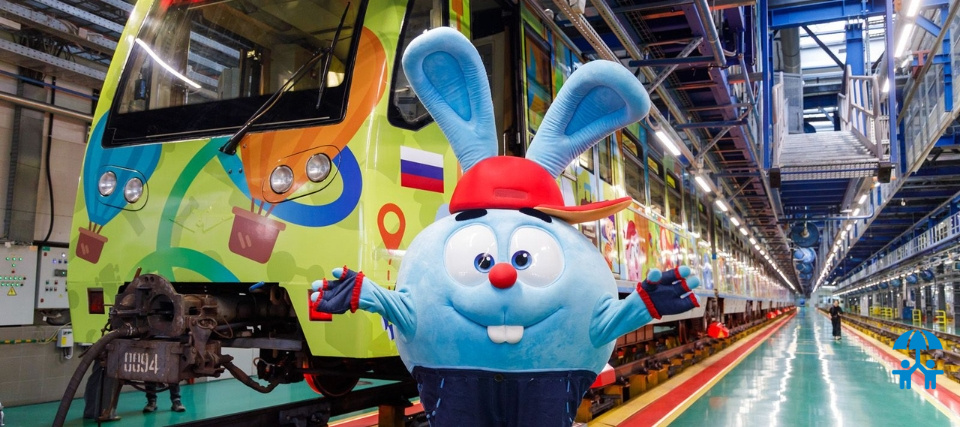 Тематический поезд с любимыми мультгероями отправит детей в путешествие в мир знаний