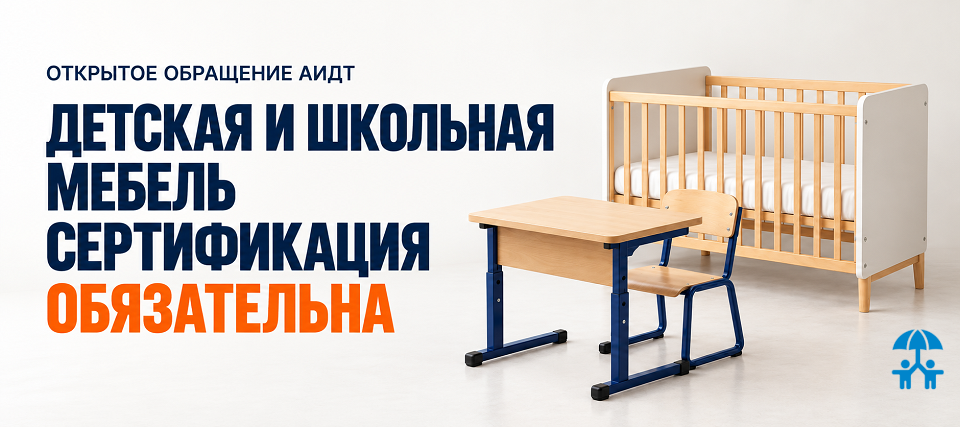 Обязательная сертификация детской и школьной мебели